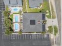 Aerial view of beach house and pools at 919A N Waccamaw Dr., Murrells Inlet, SC 29576