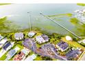 High-angle view of the property, showing waterfront access at 1582 S Waccamaw Dr. # 10, Murrells Inlet, SC 29576