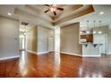Hardwood floor living room, open concept to kitchen and dining at 629 Swinford Dr., Myrtle Beach, SC 29588
