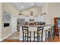 Modern kitchen with stainless steel appliances and white cabinets at 1459 Tiger Grand Dr., Conway, SC 29526