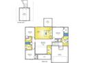 Two-story house floor plan, including kitchen, bedrooms, bathrooms, and a two-car garage at 2323 King Farm Rd., Aynor, SC 29511