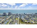 Aerial view of a beach town home with ocean access at 404 32Nd Ave. N, North Myrtle Beach, SC 29582