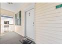 Private condo entrance with balcony access at 624 River Oaks Dr. # 52G, Myrtle Beach, SC 29579