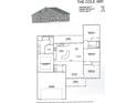 Four-bedroom home floor plan with open living area, kitchen, and garage at 6220 Ellwood Rd., Galivants Ferry, SC 29544