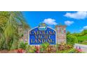 Entrance sign for Carolina Yacht Landing community at 4516 N Plantation Harbour Dr. # H-12, Little River, SC 29566