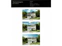 Three exterior elevations of the Kensington home model at 5054 Selene Ct., Myrtle Beach, SC 29588