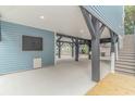 Elevated house with parking underneath and wooden stairs leading up at 6001-1122A S Kings Hwy., Myrtle Beach, SC 29575