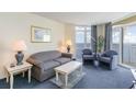Relaxing living room with ocean views and comfortable seating at 2711 S Ocean Blvd. # 1915, North Myrtle Beach, SC 29582