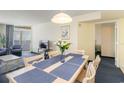 Bright dining area with a table for six and ocean views at 2711 S Ocean Blvd. # 1915, North Myrtle Beach, SC 29582