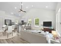 Open concept living space with kitchen, dining, and living area at 1234 St. John Rd., Galivants Ferry, SC 29544