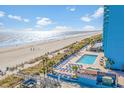 Oceanfront pool and sundeck with lounge chairs at 1501 Ocean Blvd. S # 839, Myrtle Beach, SC 29577