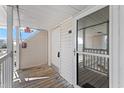 Private condo entry with exterior door and balcony at 1919 Spring St. # B-31, North Myrtle Beach, SC 29582