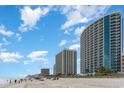 Beachfront view of Ocean One Resort and other high-rise buildings at 107 S Ocean Blvd. # 1908, Myrtle Beach, SC 29577