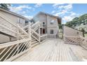 Exterior view showing building stairs and a wooden deck at 3015 Old Bryan Dr. # 4-8, Myrtle Beach, SC 29577