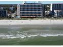 Aerial view of resort, beach and ocean at 7100 Ocean Blvd. N # 919, Myrtle Beach, SC 29572