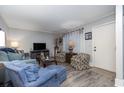 Bright and cozy living room featuring comfortable seating at 118 Salt Marsh Circle # 25-I, Pawleys Island, SC 29585