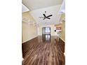 Bright living room with hardwood floors and high ceilings at 196 Marsh Hawk Dr., Myrtle Beach, SC 29588