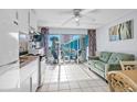 Efficiency condo with kitchen, living area, and ocean view at 1600 S Ocean Blvd. # 346, Myrtle Beach, SC 29577