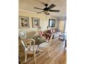 Small dining area with glass top table and four chairs at 9580 Shore Dr. # 303, Myrtle Beach, SC 29572