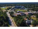 Aerial view of a coastal community with a ballpark and university campus nearby at 7048 Watercress St, Myrtle Beach, SC 29579
