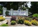 Indigo Creek Golf Plantation entrance sign with landscaping at 9606 Indigo Creek Blvd., Murrells Inlet, SC 29576