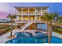 Oceanfront home with pool and patio at 1834 E Main St., Sunset Beach, NC 28468