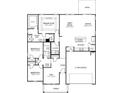 One-story floor plan with 3 bedrooms and 2 car garage at 1213 Glenrose Ct Nw, Calabash, NC 28467