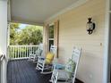 Front porch with rocking chairs and coastal decor at 101 Georges Bay Rd., Surfside Beach, SC 29575