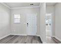 Small office space with vinyl flooring and a view of the backyard at 680 Blackthorne Circle Nw, Calabash, NC 28467
