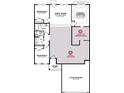 Floor plan showing a 3-bedroom home with optional features at 8644 Farrier Dr., Myrtle Beach, SC 29588