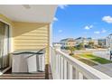 Private balcony overlooking the street and ocean at 301 N Waccamaw Dr. # 206, Murrells Inlet, SC 29576