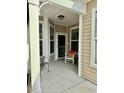 Front porch with rocking chair and entrance to the house at 1586 Palmina Loop # B, Myrtle Beach, SC 29588