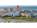 Oceanfront property aerial view, showing location and surrounding buildings at 6100 N Ocean Blvd. # 207, North Myrtle Beach, SC 29582