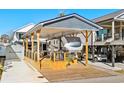 Covered RV pad with spacious deck and parking at 6001 - 5036 S Kings Highway, Myrtle Beach, SC 29575