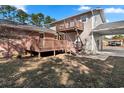 Elevated deck with access to a second-story balcony at 2103 Loblolly St., Georgetown, SC 29440