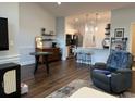 Open concept living and kitchen area with hardwood floors at 695 Riverwalk Dr. # 5-302, Myrtle Beach, SC 29579