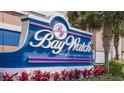 Close-up of the Bay Watch Resort & Conference Center sign at 2801 S Ocean Blvd. # 1237, North Myrtle Beach, SC 29582