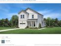 Front exterior view of a two-story home with white siding and a one-car garage at 2400 Hillbourne Loop, North Myrtle Beach, SC 29582