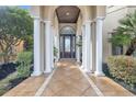 Elegant entryway with columns and a grand entrance at 6009 Fish Hawk Ct., Myrtle Beach, SC 29579