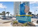 Oceans One Resort sign, welcoming guests to the beachfront property at 107 Ocean Blvd. S # 507, Myrtle Beach, SC 29577