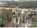 Aerial view of homes and golf course at 291 Frances Parker Rd., Georgetown, SC 29440
