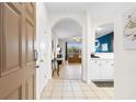 Bright entryway with tile floors, leading to living area at 5801 Oyster Catcher Dr. # 324, North Myrtle Beach, SC 29582