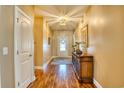 Bright foyer with hardwood floors and elegant console table at 1854 Orchard Dr., Myrtle Beach, SC 29577