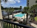 Inviting community pool with waterfront views and ample lounge space at 249 Venice Way # 3105, Myrtle Beach, SC 29577