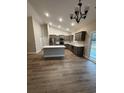 Modern kitchen with island and stainless steel appliances at Tbb 12 Mineral Springs Rd., Conway, SC 29527