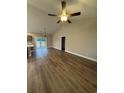 Spacious living room featuring hardwood floors and high ceilings at Tbb 12 Mineral Springs Rd., Conway, SC 29527