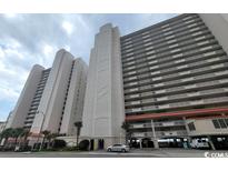 Coastal condo building with parking and ocean views at 1625 S Ocean Blvd. S # 909, North Myrtle Beach, SC 29582