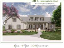 Front view of a charming 4 bed, 4.5 bath home, 3261 sqft at Tbd Old Cypress Circle, Pawleys Island, SC 29585