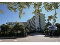 Exterior view of Coral Beach Resort building at 1105 S Ocean Blvd. # 1112, Myrtle Beach, SC 29577