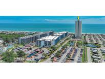 Aerial view of resort with oceanfront location at 5905 S Kings Hwy. # 211, Myrtle Beach, SC 29575